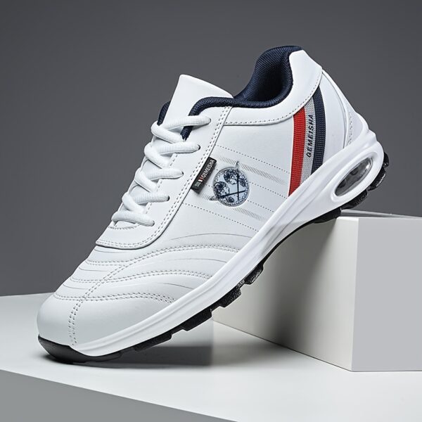 Trendy Men's Air Cushion Sneakers, Shock Absorption Non Slip For Outdoor Jogging Workout Traveling, All Seasons Comfy