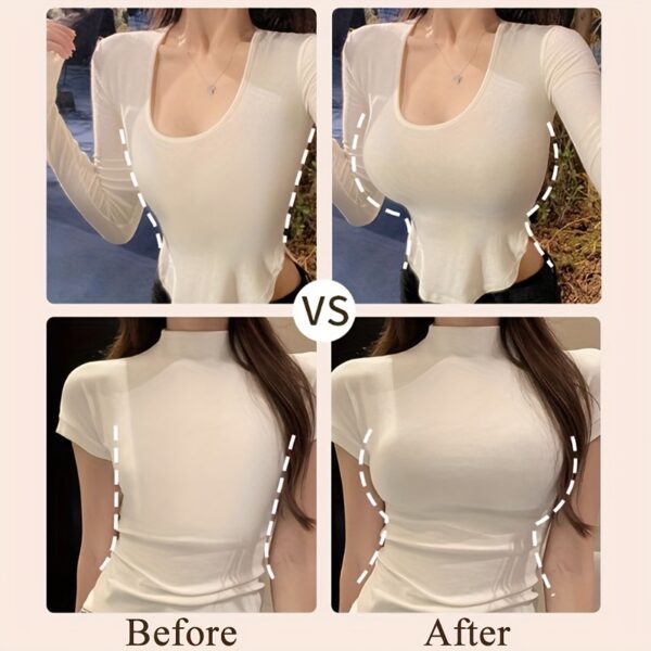 2 Pairs Invisible Silicone Adhesive Bra for Women - Strapless Push-Up with Nipple Covers, Reusable & Breathable for Weddings, Parties, Summer Dresses, Backless Sticky Bra with Customizable Lift & Shape, Comfortable for Workouts or Events, Backless Dress Bra | Discreet Undergarment | Nipple Covers Included - Image 8
