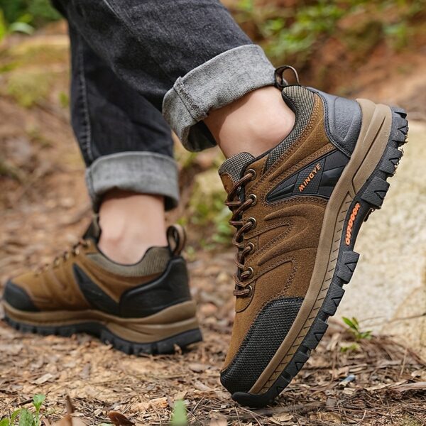 Men's Casual Outdoor Sneakers - Breathable, Non-Slip, Lace-Up Shoes for Hiking & Casual Attire, All Seasons - Image 10
