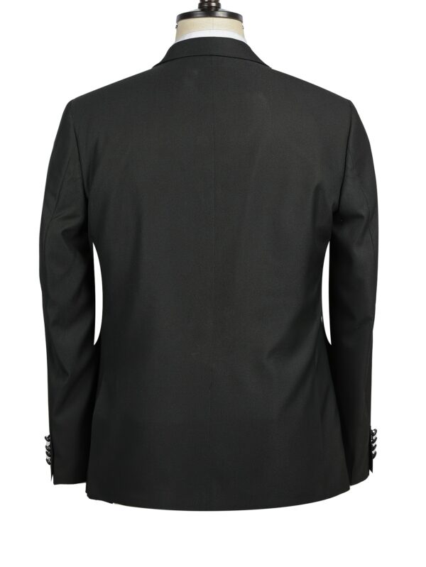 Wedding Party Black Suit Set: 3pcs - Tuxedo, Vest, and Pants for Men - Image 2