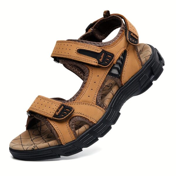 Men's Breathable Casual Sandals with Adjustable Straps, Cushioned Insole & Non-Slip Rubber Sole - Beach Shoes for Summer, Outdoor, Hiking, Daily Wear, Summer Sandals - Image 7