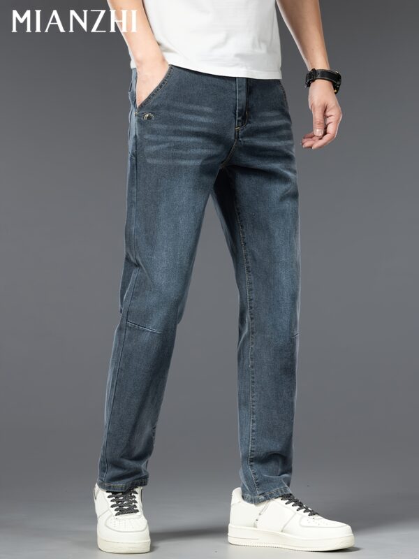 MIANZHI Spring/Autumn New Loose Straight-Leg Jeans for Men - Versatile Casual Pants Gift - Image 4