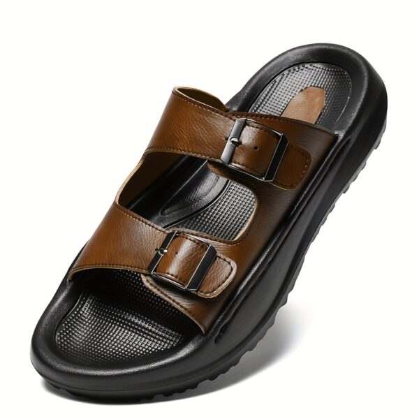 FSHOU Fashion Men's Shoes, Slippers, Indoor Sandals, Summer Sandals, Half-Slides, Beach Sandals - Image 6