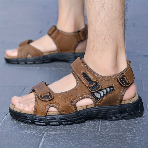 Men's Breathable Casual Sandals with Adjustable Straps, Cushioned Insole & Non-Slip Rubber Sole - Beach Shoes for Summer, Outdoor, Hiking, Daily Wear, Summer Sandals - Image 2