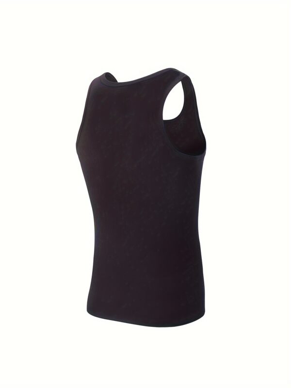 Set of 5 Summer Men'S Athletic Training Fitted Sleeveless Undershirts, Stretchy for Inner Wear. - Image 7