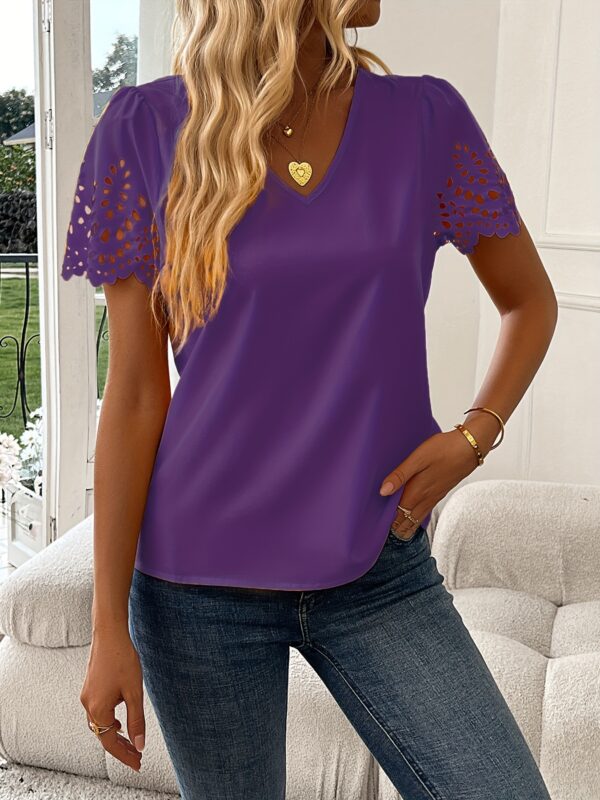 Summer Hot Laser-Cut Scallop Edge Top - Image 10