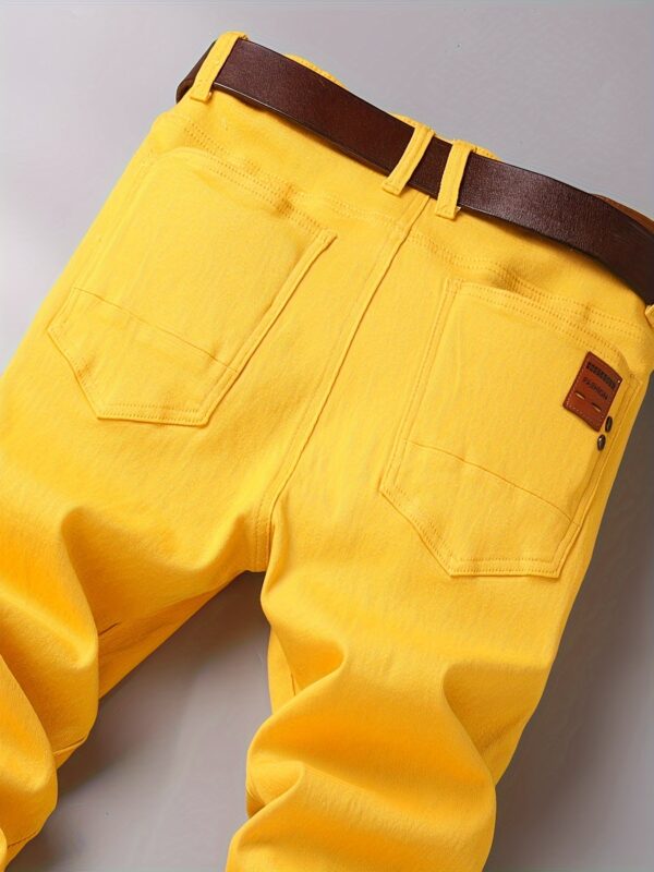 Men's Casual Skinny Fit Jeans, Men's Versatile Comfy Denim Pants For All Seasons - Image 2