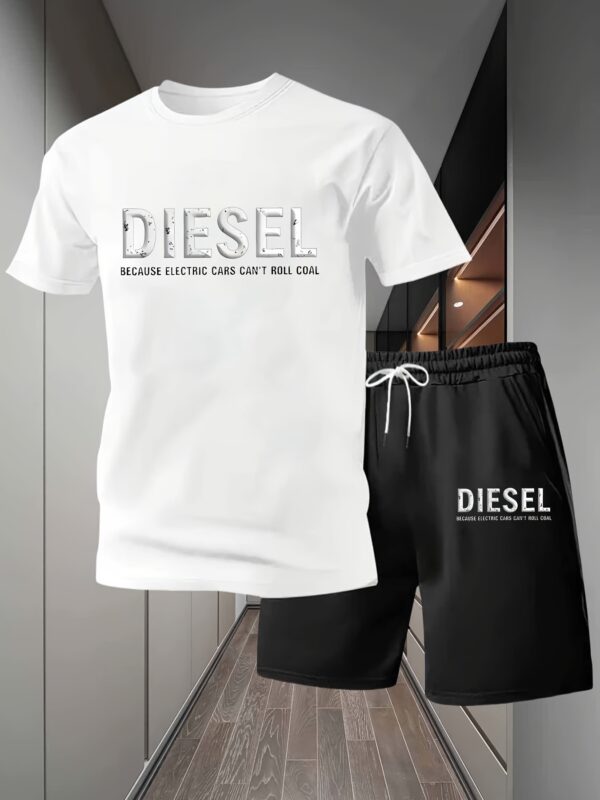 Men'S New Daily Comfortable Two-Piece Set, Including Short-Sleeved Shirt And Shorts, Perfect Choice - Image 9
