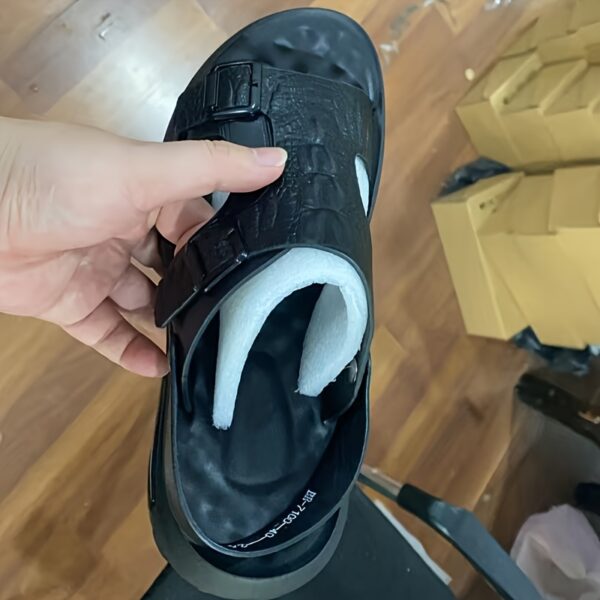 Men'S Summer Fashion Sandals with Thick Sole, Non-Slip Comfortable Beach Sports Slippers - Image 5