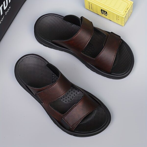 Men'S New Couple Classic Retro Premium Large Size Sports Shoes with PU Sole and Upper for Home Leisure Outdoor Vacation Beach Garden Comfortable Versatile Fashion Slippers - Image 6
