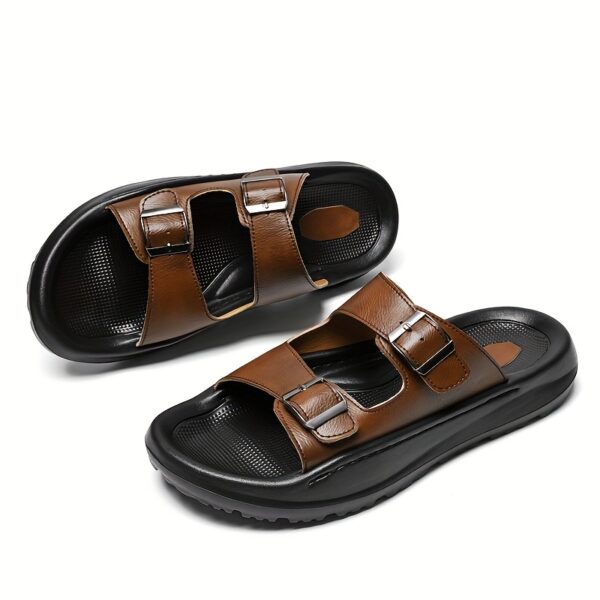 FSHOU Fashion Men's Shoes, Slippers, Indoor Sandals, Summer Sandals, Half-Slides, Beach Sandals - Image 8