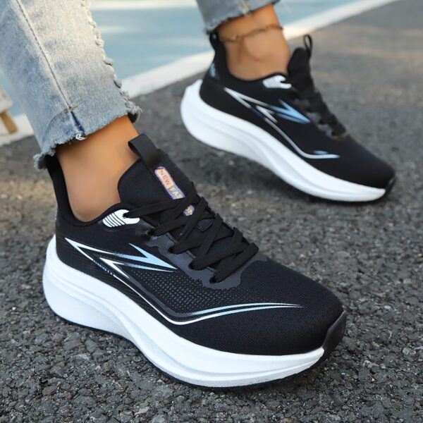 New Women's Running Shoes with Breathable Mesh and Popcorn Ultra Light Carbon Board, Fashionable and Versatile Sports Shoes - Image 9
