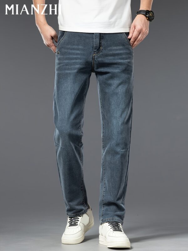 MIANZHI Spring/Autumn New Loose Straight-Leg Jeans for Men - Versatile Casual Pants Gift - Image 5