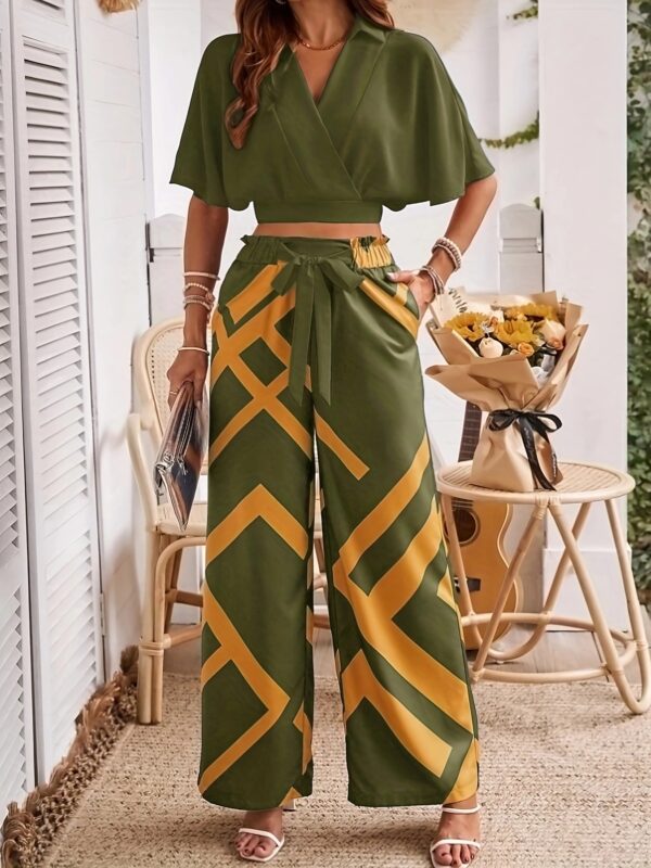 YY1229061 Women's Vacation Short Top Set