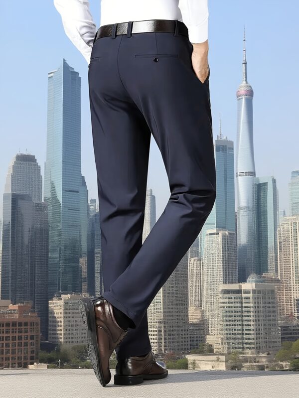 Autumn-Winter New Men's Business Casual Pants: Classic Stretch Thickened Fabric Fashionable Versatile Dress Trousers - Image 7
