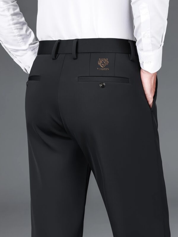 Men'S Summer Stretch Wrinkle-Free Casual Trousers, Smooth And Anti-Wrinkle Business Long Pants Made of, Breathable And Cool.