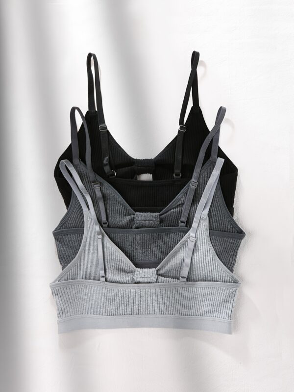 3pcs Women'S Seamless Wireless Bras - High Support, No Underwire, Comfort Fit with Front Closure for Casual Attire, Everyday Bra|Minimalist Bra|Wireless Support - Image 4