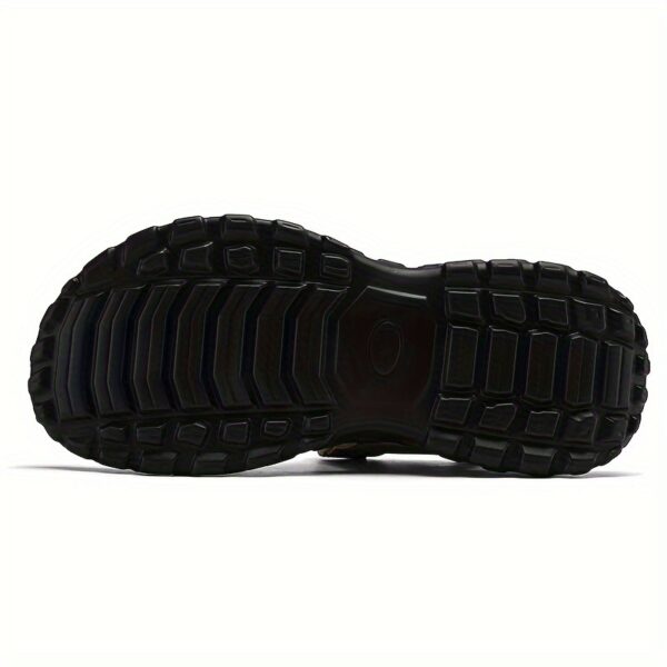 Men's Solid Color Open Toe Breathable Sandals, Comfy Non Slip Casual Durable Beach Water Shoes For Men's Outdoor Activities - Image 4