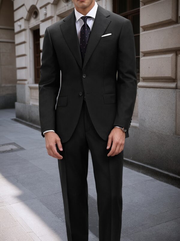 Spring/Summer Slim Fit Men's Classic Notch Lapel 3pcs Business Casual Suit - Image 2