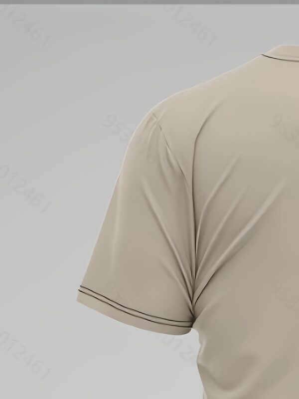 Men's Casual Pajama Set, Two-Piece Combination with 3D Print Pattern, Fashionable Home Wear - Image 5