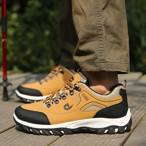 Men's Hiking Sneakers - Breathable, Non-Slip, Lace-Up Casual Sneakers for All Seasons | Sturdy Outdoor Running & Walking Footwear with Comfort Fit. - Image 9