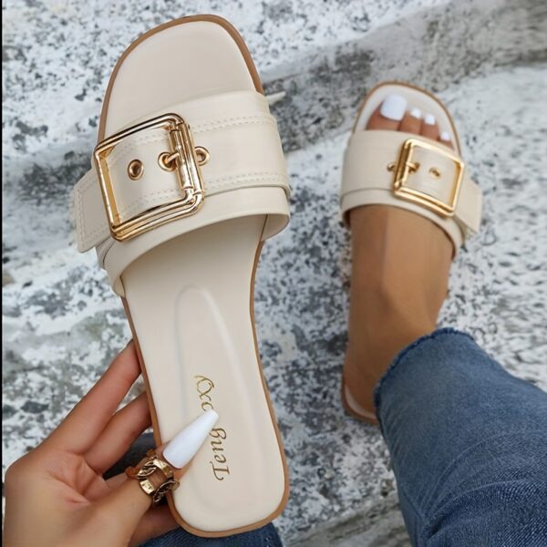 Stylish Women's Summer Comfort Slippers, Lightweight and Convenient Casual Beach Shoes, Trendy Indoor-Outdoor Slip-Ons for All 190 Festive Occasions - Image 4