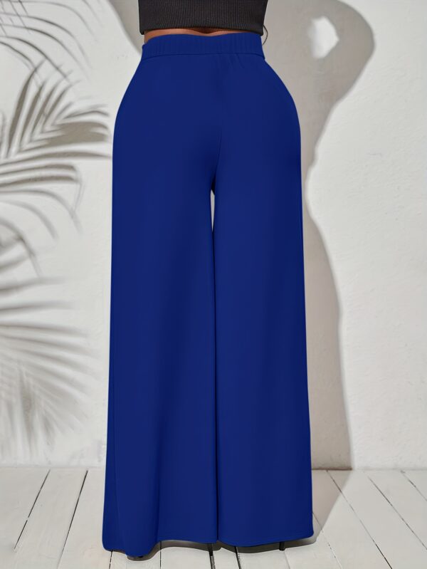 European And American Stylish Casual Wide-Leg Pants with Slits - Image 21