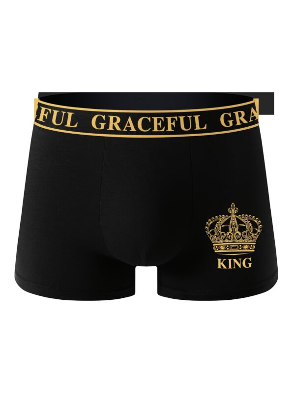 4pcs Men'S Boxer Briefs - Stylish & Comfortable, Geometric Pattern, High Stretch Fabric, Shortie Design for Daily & Casual Wear, Everyday Underwear|Decorative Waistband|Soft & Durable Boxers - Image 3