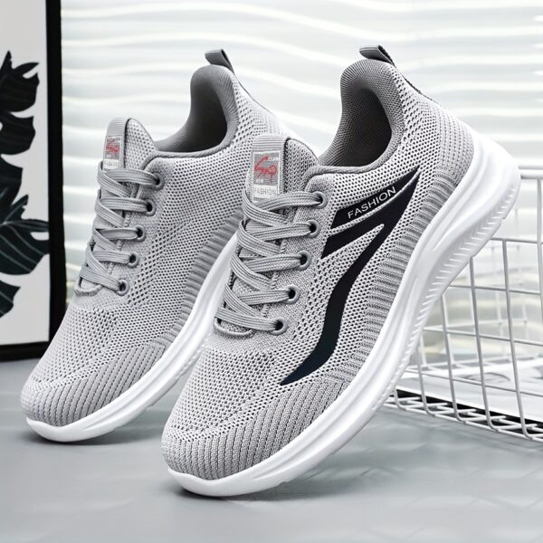Women'S Casual Sports Shoes, Featuring a Knitted Mesh Upper And Flat Low-Top Design, Perfect for Outdoor Activities. - Image 5