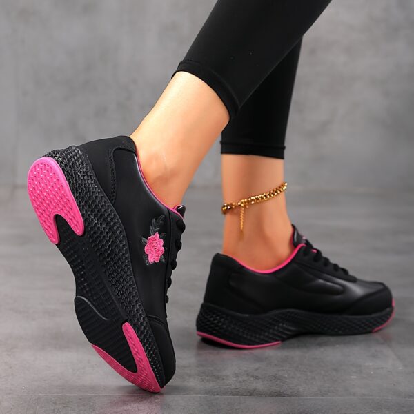 2024 New Model Solid Color Lightweight Sports Shoes for Women, Suitable for Outdoor Hiking And Road Running. - Image 13