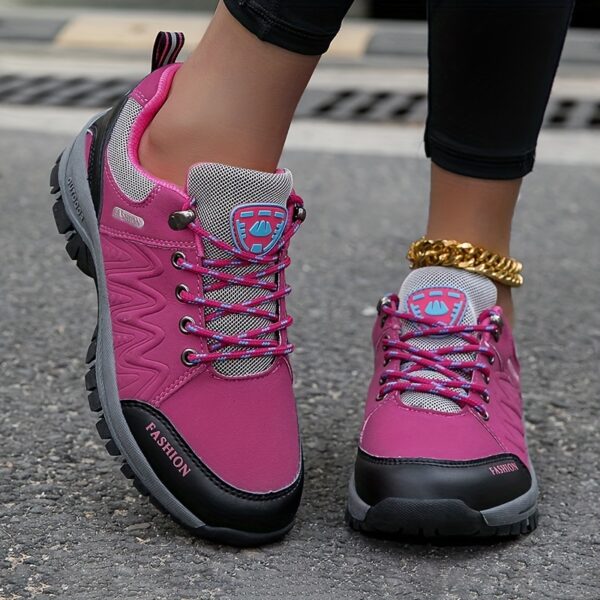 Women's Hiking Outdoor Shoes, Wear-resistant Trekking Walking Hunting Sneakers, Waterproof Mountain Climbing Non-slip Comfortable Sports Shoes - Image 2