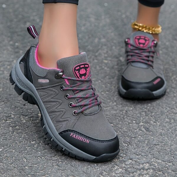 Women's Hiking Outdoor Shoes, Wear-resistant Trekking Walking Hunting Sneakers, Waterproof Mountain Climbing Non-slip Comfortable Sports Shoes - Image 5