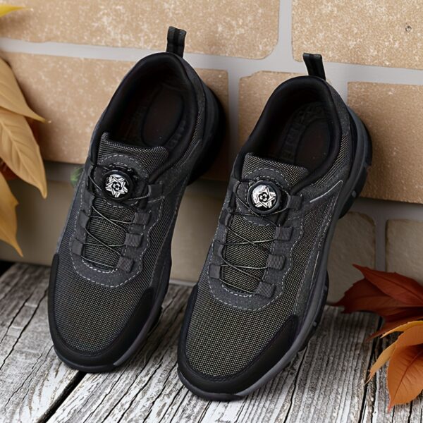 Men'S Fashion Sneakers, 2025 New Casual Shoes, Simple and Elegant Design, Low Top, Round Toe, Solid Color, Fabric Upper, EVA Insole, TPR Sole, Fabric Inner, for Outdoor, Daily & Casual Wear - Image 2