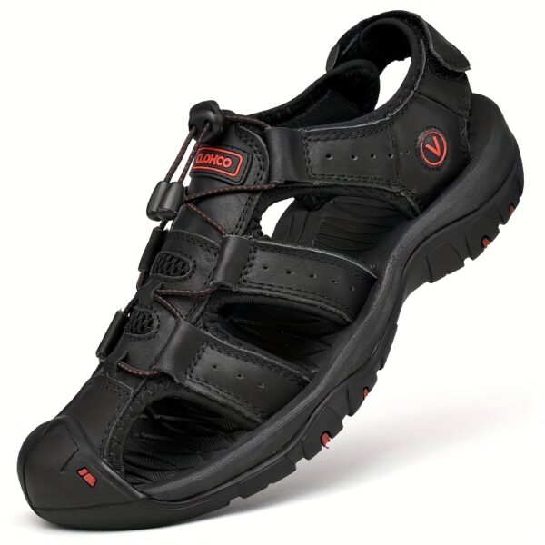 Clohoo Brand Outdoor Casual Sports Sandals with Cowhide Upper and Rubber Sole, Soft Bottom and Soft Surface, Comfortable and Breathable Men's Shoes - Image 7
