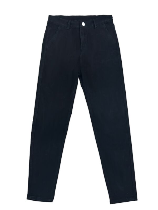 Men'S Slim-Fit Stretch Denim Casual Pants - Raw Detailing, Dark Blue, Comfortable & Stylish for Casual Attire, All-Season Jeans|Slim Fit Pants|Stylish Casualwear - Image 3