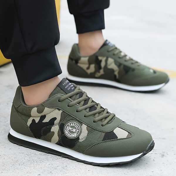 Men'S & Women'S Low-Top Camouflage Casual Sports Shoes - Breathable, Lightweight, Durable All-Season Running Shoes with Lace-Up Closure, Ideal for Outdoor Activities and Casual Attire, Casual Sports Shoes | Laceup Sneakers | Durable Rubber Sol - Image 6