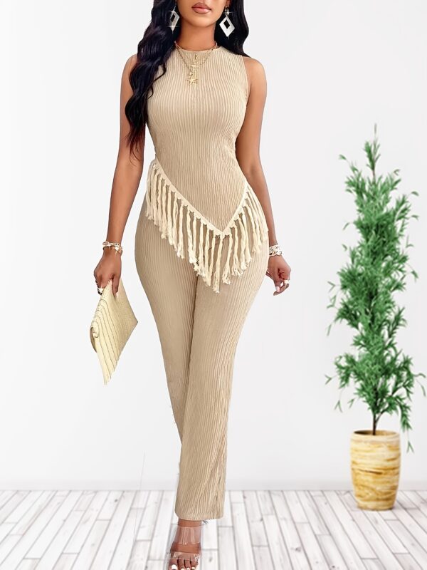 Women'S Fashionable Tassel Outfit - Image 3