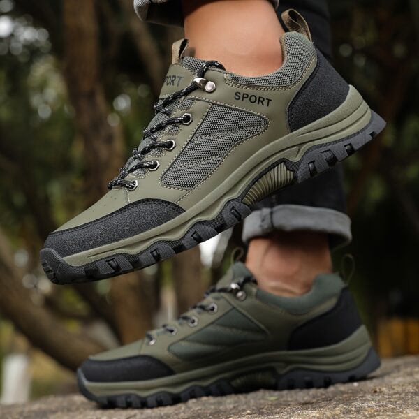 Unisex Casual Sneakers - Non-Slip Traction, Breathable Mesh & Synthetic Upper, Durable Rubber Sole for Outdoor Hiking, Running, Travel - All-Season Comfort, Hiking Shoes, Hiking Footwear, Modern Hiking Boots, Secure Laceup Closure