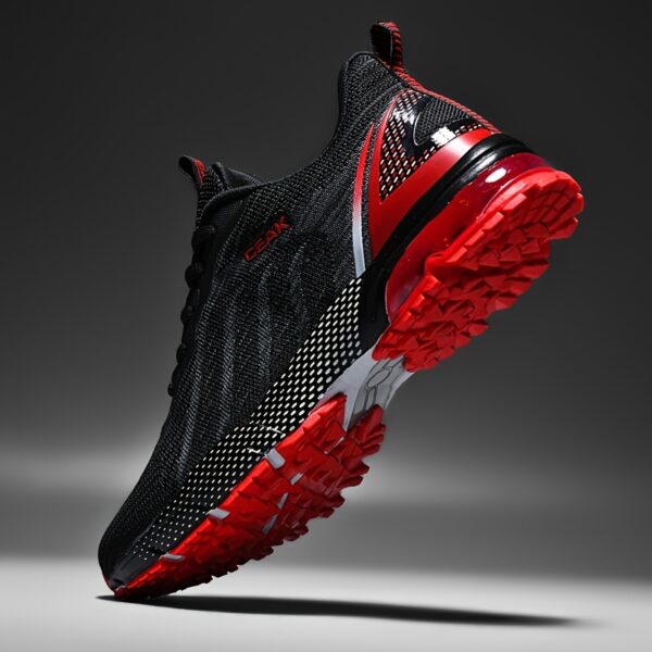 Shock Absorption Breathable Running Shoes, Non Slip Lace Up Sneakers For Men's Outdoor Training Workout - Image 3