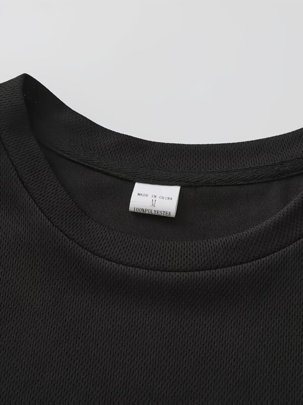 Men'S Summer 2pcs Set, Short Sleeve Crew Neck T-Shirt and Elastic Waist Shorts, Suitable for Casual Daily Wear - Image 7