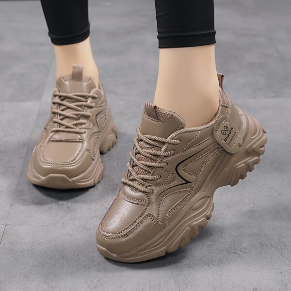 Women's High Quality Casual Running Shoes - Breathable Microfiber Cover Low-Top Sneakers with EVA Cushioned Sole, Lace-Up Design for All-Season Walking & Light Jogging