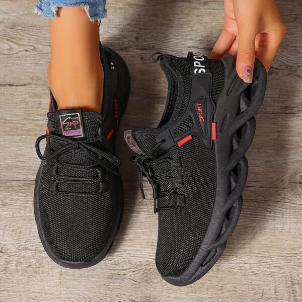 Valentine'S Day Women'S Solid Color Mesh Lace-Up Casual Sports Shoes, Breathable Low-Top Outdoor Running Shoes, Suitable for Gym Workouts. - Image 8