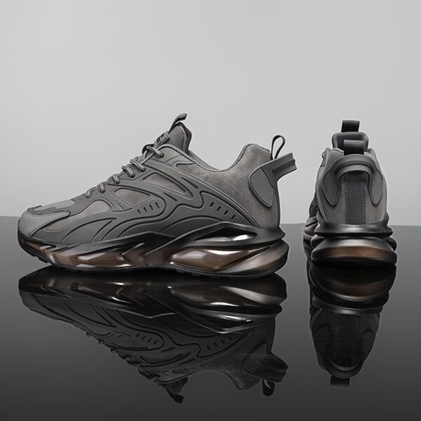 Men's Casual Athletic Sneakers - Breathable, Non-Slip Rubber Sole, Lace-Up Shoes for All Seasons, Chunky Sneakers, Movement Style, Leisure Style, Four Seasons - Image 7