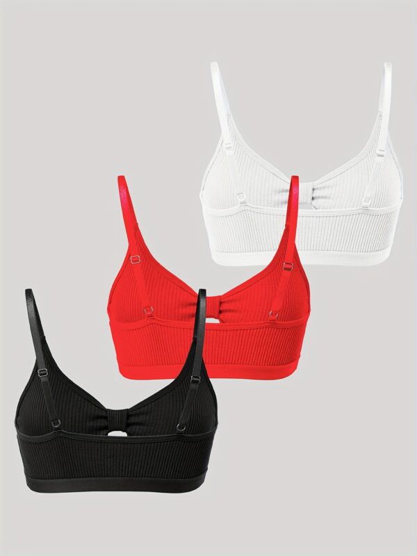 3pcs Women'S Seamless Wireless Bras - High Support, No Underwire, Comfort Fit with Front Closure for Casual Attire, Everyday Bra|Minimalist Bra|Wireless Support - Image 8