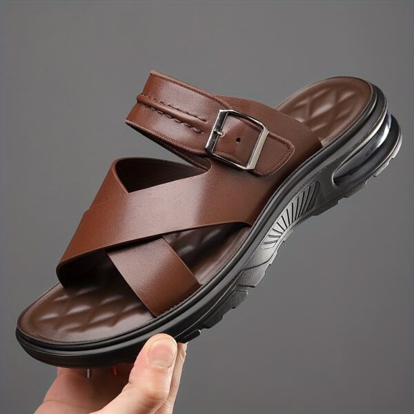 Men's Street Fashion Air Cushion Soft Bottom Anti-slip Vacation Leisure Slippers - Image 5