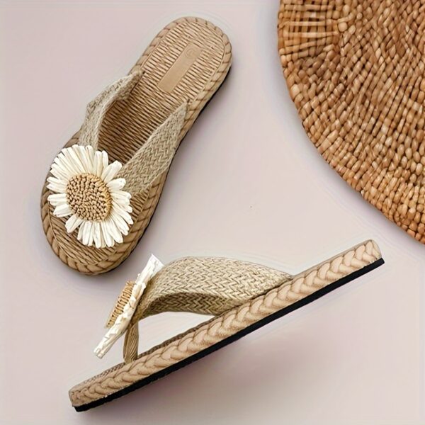 Little Daisy Ladies Slipper with Flat Bottom, Outdoor Beach Slippers, Lightweight and Quick Drying EVA Anti-slip - Image 2