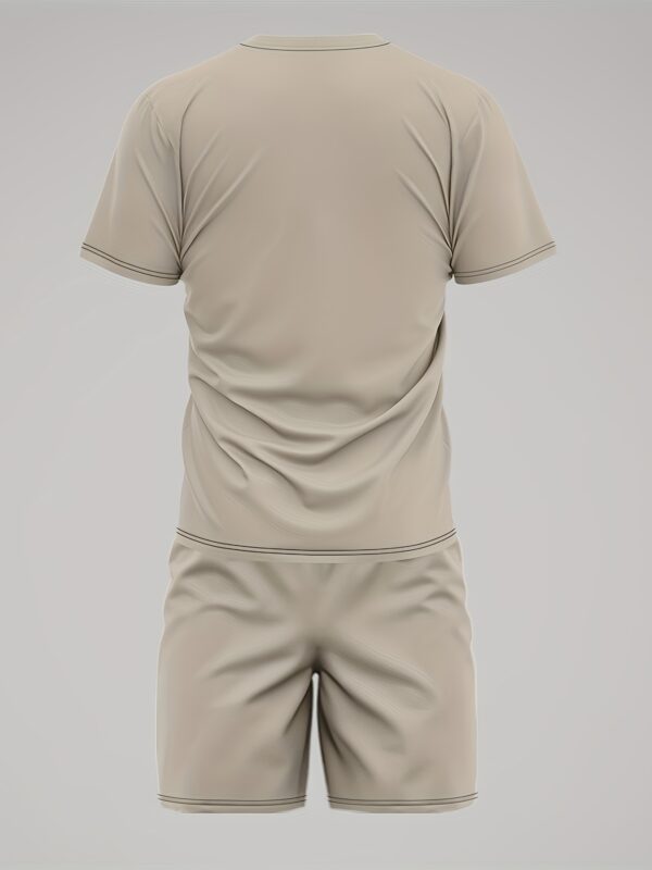 Men's Casual Pajama Set, Two-Piece Combination with 3D Print Pattern, Fashionable Home Wear - Image 3