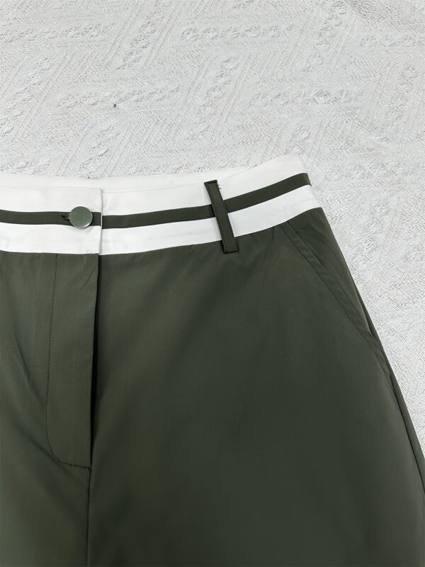 Women'S Loose Fit Casual Cargo Pants with Contrast Color Waist, Button and Zipper Closure, Side Pockets, Wide Leg Design, All-Season Wear, Straight Leg Trousers - Image 9