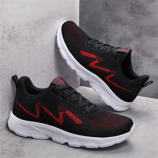 Men'S Sports Casual Minimalist Low Top Lace-Up Running Shoes, Breathable Soft Sole, Solid Color, Round Toe, EVA Sole, Fabric Upper and Inner, for Daily Casual Outdoor Wear - Image 11