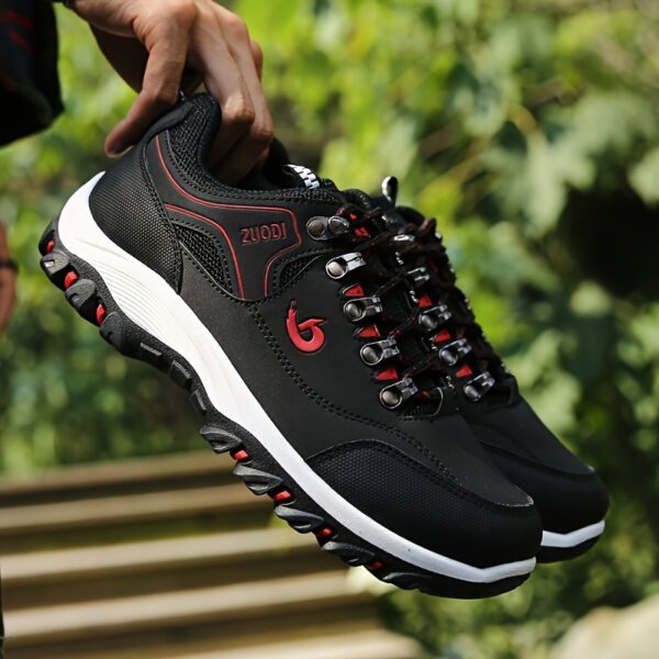 Men's Hiking Sneakers - Breathable, Non-Slip, Lace-Up Casual Sneakers for All Seasons | Sturdy Outdoor Running & Walking Footwear with Comfort Fit. - Image 12